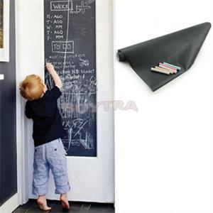 Vinyl Chalkboard Wall Stickers Removable Blackboard Decals Great Gift for Kids 45CMx200CM Pizarra Etiqueta De Pared ZT