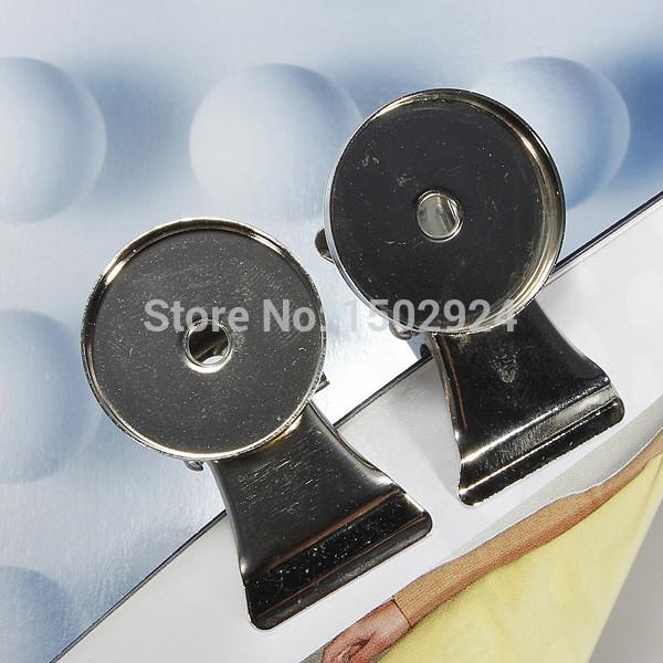 10pcs/lot Strong Magnetic Metal Non-Slip Spring Memo Note Message Clips Iron Magnet Clamp Free Shipping