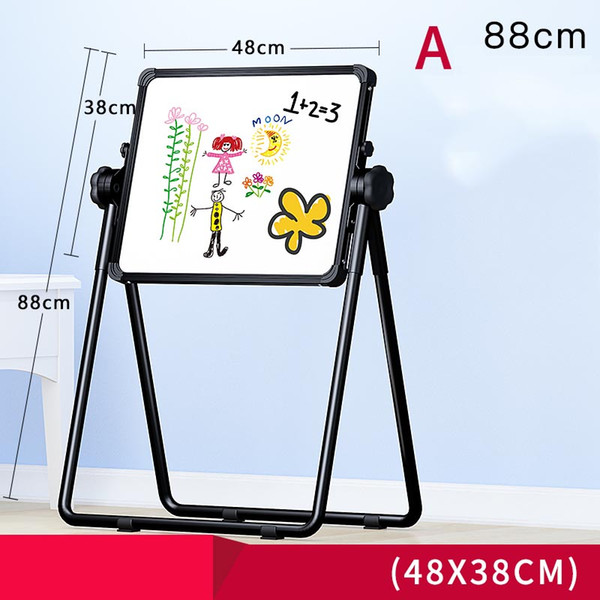 Child Double Sides rotation Magnetic Blackboard Whiteboard/ Kids Big Writing And Drawing Board Toys With Eraser/Chalk/Marker