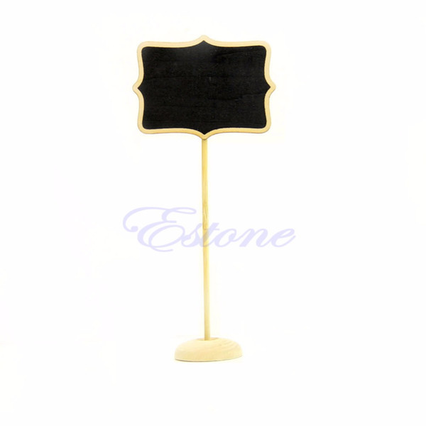 Mini Wedding Party Seat Number Message Base Stand Board Blackboard Chalkboard