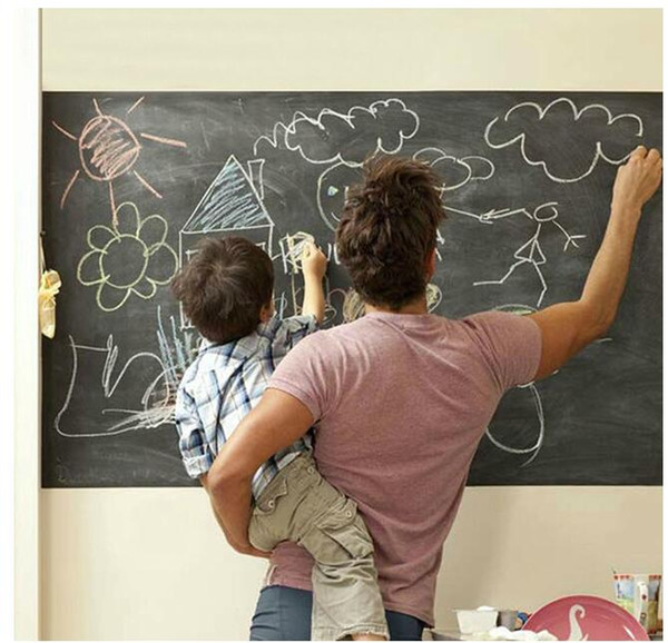 Popular hot 45x200CM Removable Blackboard Sticker Vinyl Chalkboard Wall Sticker painting sticker