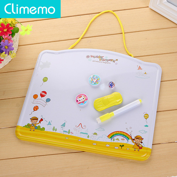 Climemo Small Whiteboard Magnet Whiteboard Wall Fixing for Kids Child Kindergarten 31.5*26cm NP224