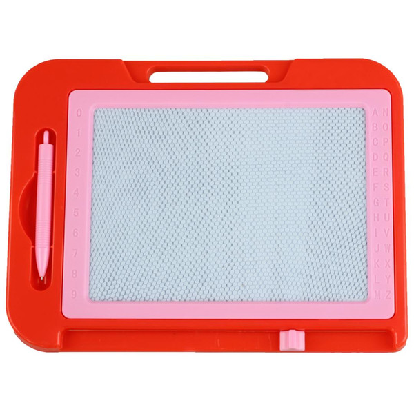 PPYY NEW -Red Pink Plastic Frame Magnetic Writing Drawing Board