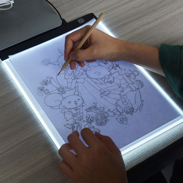 A4 LED Copy Board Super Thin Drawing Copy Tracing Light Box with Brightness Adjustable for Artists Drawing Animation Sketching Designing