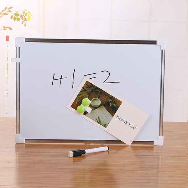 Creative double-sided magnetic whiteboard Pen Children students'Metallic Writing messages drawing and practicing Sketchpad