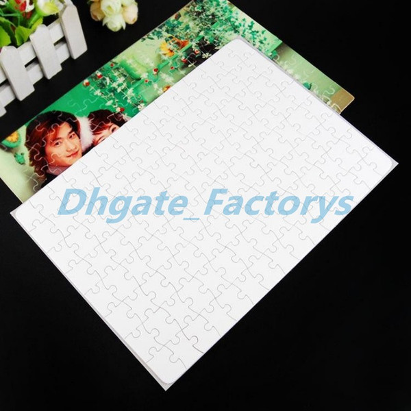 Blank Sublimation A4 Jigsaw Puzzle with 120 Pieces DIY Heat Press Transfer Crafts Puzzle Office & School Supplies