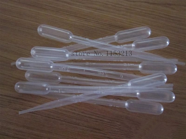 Wholesale-500pcs/lot 0.5ml Graduated disposable plastic straw Pasteur pipette plastic dropper Airbrush Urine straw free shipping