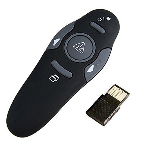 RF 2.4GHz Wireless Presenter Remote Presentation USB Control PowerPoint PPT Clicker Remote Control Page Turning PPT Red Laser Pointers