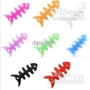 100pcs Fish Skull Cable Winding tool / Cable Reel / Hub tool easy use and many color plastic