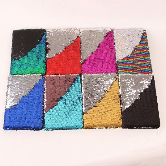 50pcs/ creative fashion student notebook sequin notebook creative mermaid flip color notebook handwrite journal