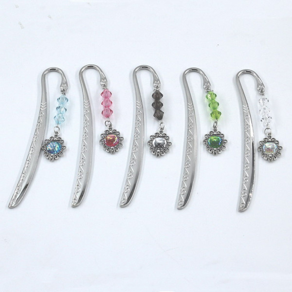 Cartoon Fish scales Alloy Resin Bookmark With Plastic Beads kawaii Stationery Zakka School Supplie For Kids Or Office Reader Portable Gifts