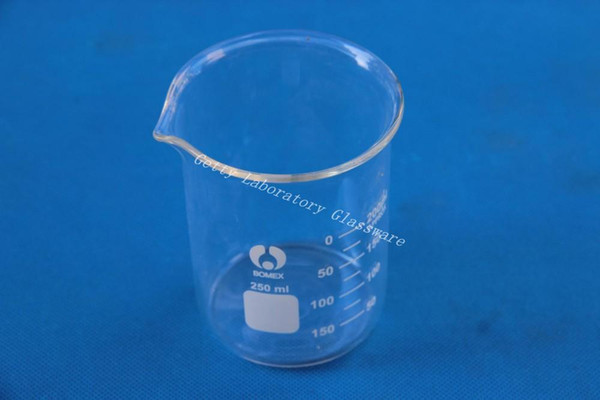 Wholesale- 250 mL Lab Glass Beaker, with wide mouth, pyrex glass material