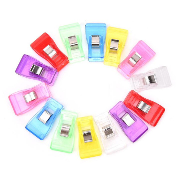 Premium Quality Multi color Plastic Wonder Clips Holder DIY Patchwork Fabric Quilting Craft Sewing Knitting Clips F20173943