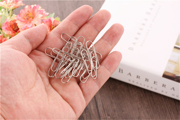 Simple Practical Paperclips Office Easy Plain Paper Clips School Stationery Supplies Accessories Organizer Polished Steel Company