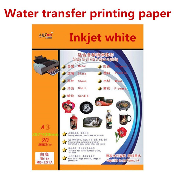 Transfer paper Ink jet type white A3 60 pieces of packaging Office supplies