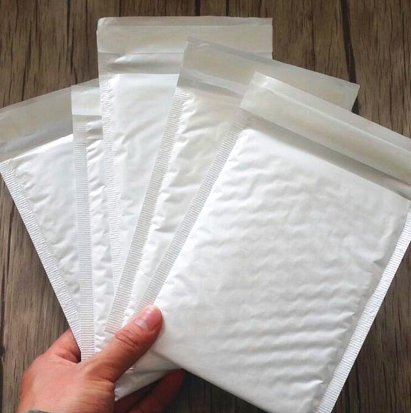 100pcs/lot NEW Blank White Bubble Mailers Padded Envelopes Multi-function Packaging material Shipping Bags Bubble Mailing Bags