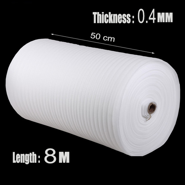 Wholesale-0.5*8m 1Pcs 0.4mm Protective EPE Roll Warp De Embalaje EPEE Pre-cut Foam Packing Film Material Noppenfolie Verpakkings Materiaal