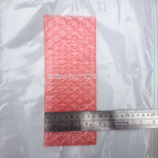 Wholesale-9x17cm 200pcs New Bubble Envelopes Wrap Bags/ anti-static Pouches/ red color PE Mailer Packing bag Free Shipping