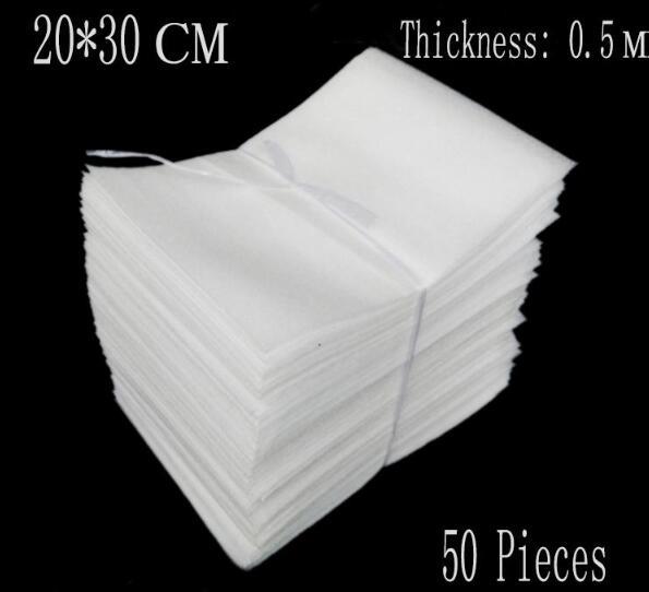 -20*30cm 50Pcs 0.5mm EPE Foam Bags Protective Bag Wrap Polietileno Embalajes Burbujas Verpakkings Materiaal For Packing Material