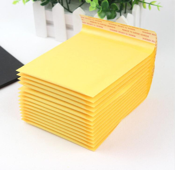 50PCS/lot 110*130mm Kraft Paper Bubble Envelopes Bags Mailers Padded Shipping Envelope With Bubble Mailing Bag Business Supplies