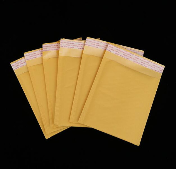 Golden kraft paper Envelopes Air Mail Bags Packing PE Bubble Cushioning Padded Envelopes gift Wrap 110mm*130mm 4.3*5.1inch drop shipping