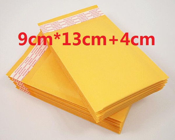 3.54*5.11inch 9cm*13cm + 4cm Kraft Bubble Envelope Wrap Bags Pouches Packaging PE Bubble Bags Jewellery packing 880pcs/lot