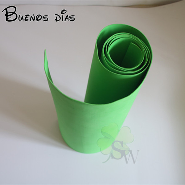 1.5mm thickness light green A Grade Environmental Eva foam sheets,Punch foam,children school Handmade cosplay material Size 50cm*200cm