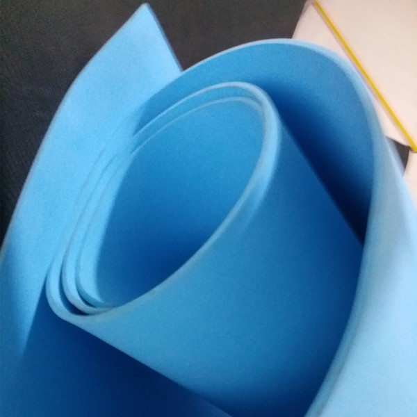 Size 50cm*2m 4mm sky blue color Eva foam sheets,Craft eva Easy to cut,Punch sheet,Handmade flowers / cosplay material