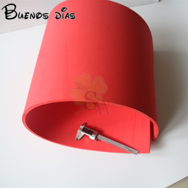 A grade red color 10mm Eva foam sheets,Easy to cut,Punch foam,children school Handmade cosplay material Size50cm*200cm