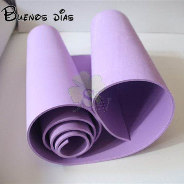 violet color 5mm thickness Eva foam sheets,Easy to cut,Punch foam,children school Handmade cosplay material Size50cm*200cm