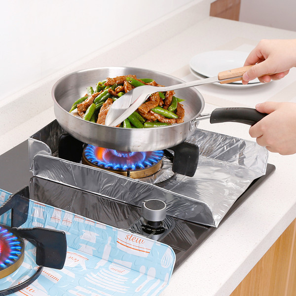 Kitchen Kitchen Oil Aluminium Foil Mat Non Oil Gas Stove with Strong Decontamination Heat Insulated Pad Easy to Clean