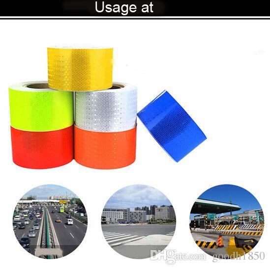 2018 reflect sticker,safe warning adhesive tape of size 5cm width by 3meters long,well use on car,road etc