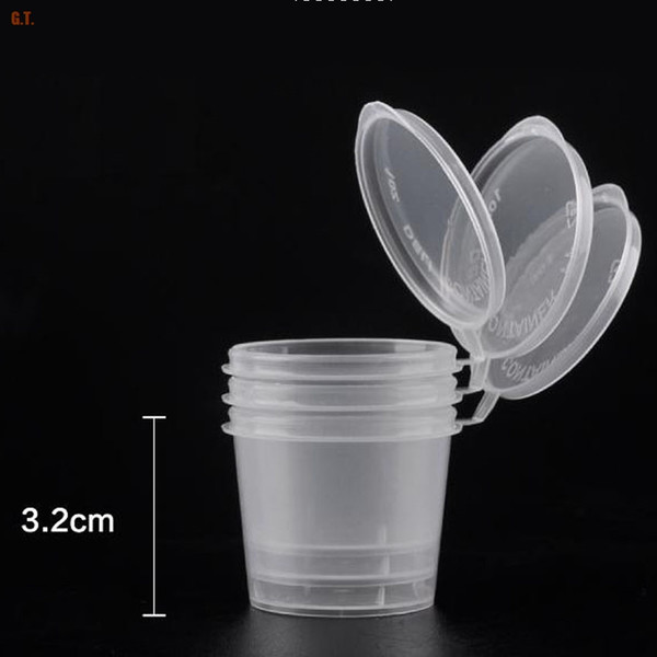 2018 Special Offer Rushed Plastic 100pcs/lot-1oz-25ml-3.8cmx3cmx3.2cm Pp Seasoning Box Disposable Tasting Cup Salad Sauce Take-out Packaging