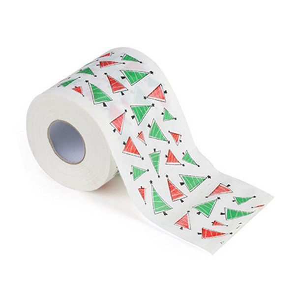 Christmas Decorative Roll Restaurant Paper Printing Gift Toilet Tissue Soft