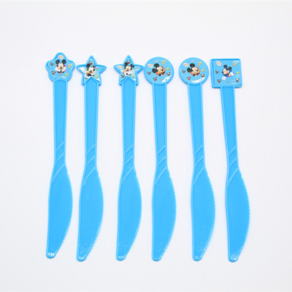 6pc/set table knife theme boy theme cartoon animation anime party event birthday holiday supplies