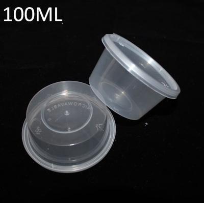 2016 Real Sale Plastic 100pcs/lot-4oz-7.3cmx5.5cmx4cm Food Grade Pp Seasoning Box Disposable Tasting Cup Sauce Take-out Packaging