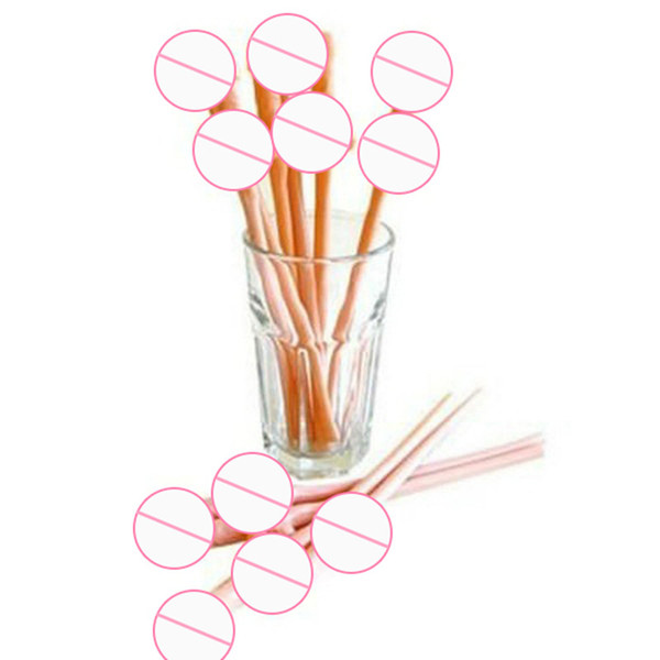 10pcs/lot Funny Sexy Penis Straws Bachelorette Party Drinking Straws for Hen Party Decorative Bar Accessories