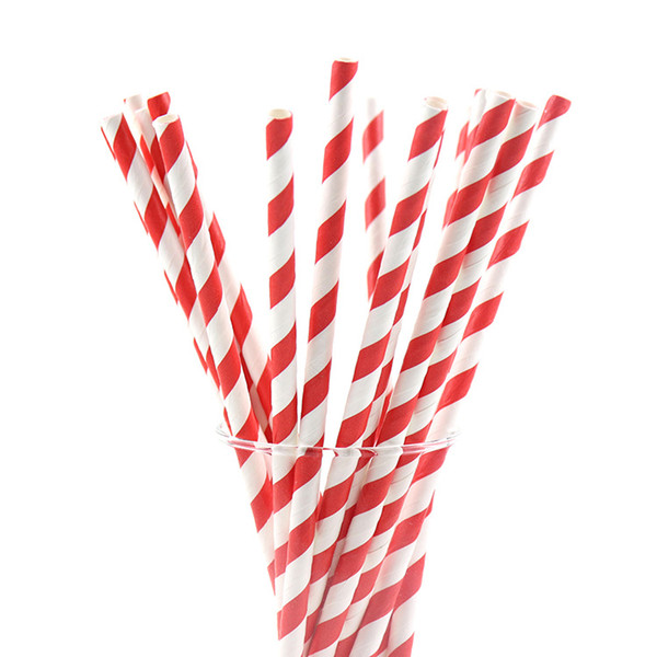 25pcs/lot Drinking Paper Straws Straw Festival Wedding Baby Shower Decoration Gift Party Event Supplies