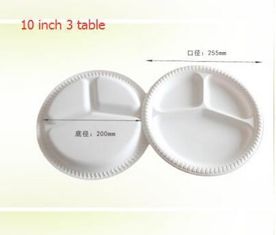 8inch with 2table Starch Tableware Natural Disposable Degradable Starch Sauce Dish Sauce Dish flavor small dish a Plate thicken 125pcs