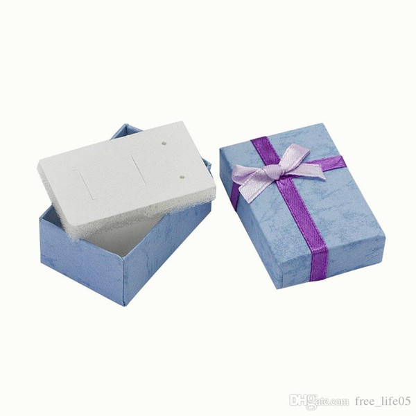 4*6*2.5cm Jewelry Box Multi Colors Earrings Necklace Rings Gift Box High Quality Paper Jewelry Packaging & Display 60pcs/lot