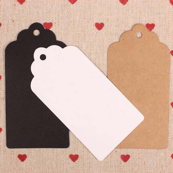 Kraft Paper Tags Head Label Luggage Wedding Party Note DIY Blank Price Hang tag Kraft Gift Hang Tag