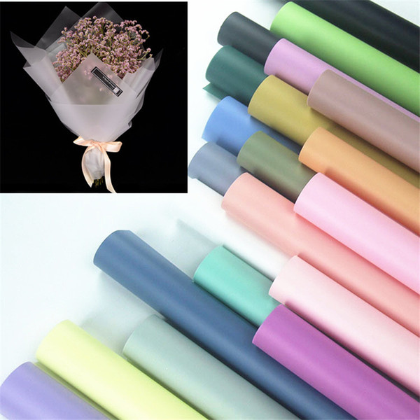 Modern Stylish Waterproof Gift Flower Bouquet Wrapping Craft Paper Packaging Material Florist Supplies Papel De Parede 20pcs