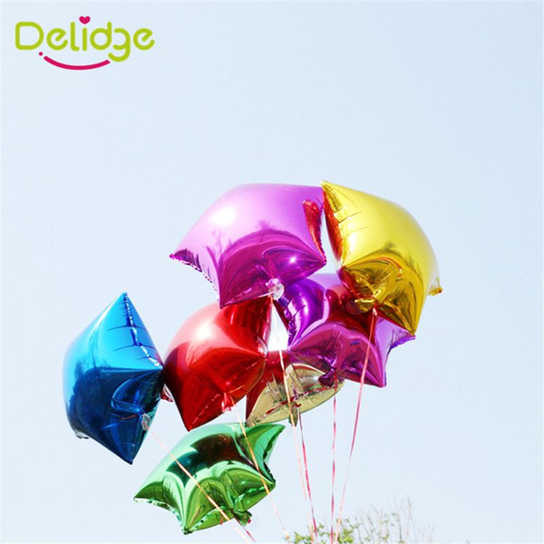 10Pcs/Pack Five -Point Star Shape Balloon Candy Color Helium Foil Children Toy Gift Wedding Christmas Birthday Party Decoration