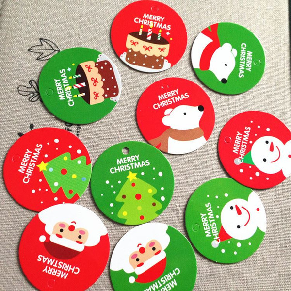 100 Assorted Merry Christmas X-mas Gift Tag,Hang Tag,Decorate Labels CH5041923