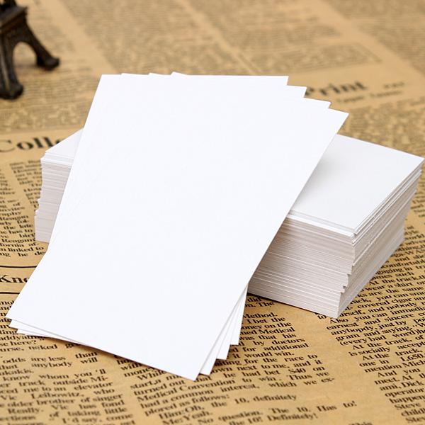 2015 200pcs White Blank Business Cards 120gsm - 90 x 55mm - Print Your Own DTY Craft order<$18no track