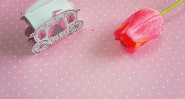 Pink Dot Gift Wrapping Paper Flower Bouquet Gift Wrap Packaging Paper Wallpaper DIY Material Festive & Party Supplies 50PCS/Roll