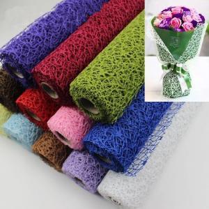 5Yard*50cm DIY Flower Wrapping Packing Crepe Papers Mesh Handmade Materials net Jacquard Flowers Gift Decoration AAA1591