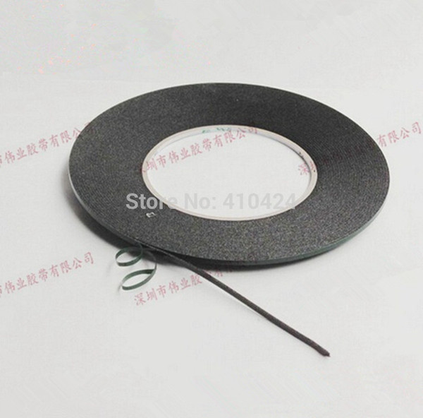 2mmX 10m Double Sided Adhesive Black Foam Tape for Cell Phone Repair Gasket Screen PCB Dust Proof (0.3mm Thick) order<$18no track