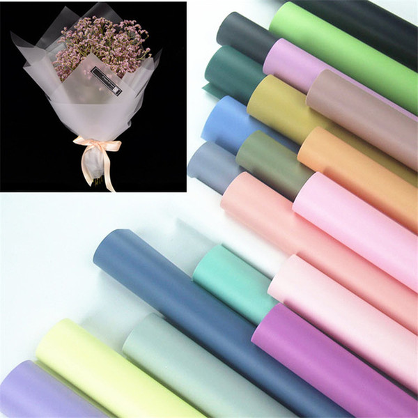 Waterproof Gift Flower 20pcs Bouquet Wrapping Craft Paper Packaging Material Florist Supplies Papel De Parede