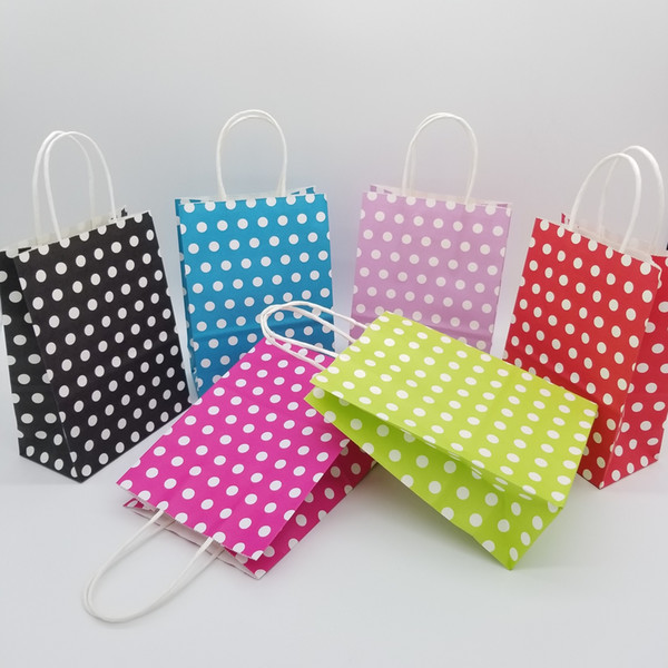 NEWLIFE Sturdy Handle Bags Reusable Birthday Wedding Gift Wave Point Paper Bags Shopping Bags